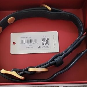 Hammitt NAVY and Gold Leather COLLAR